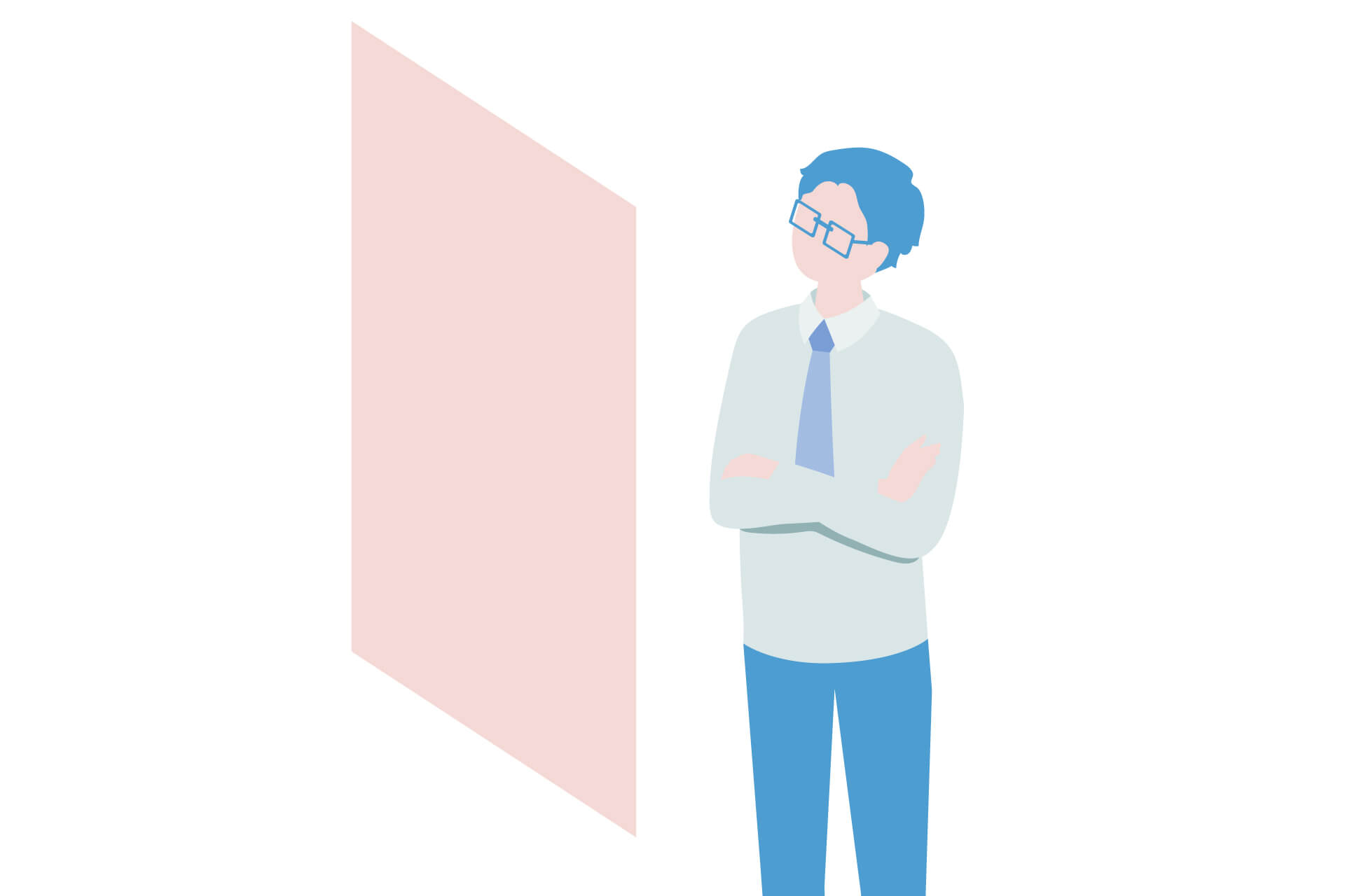 宣伝物展示 イメージイラスト